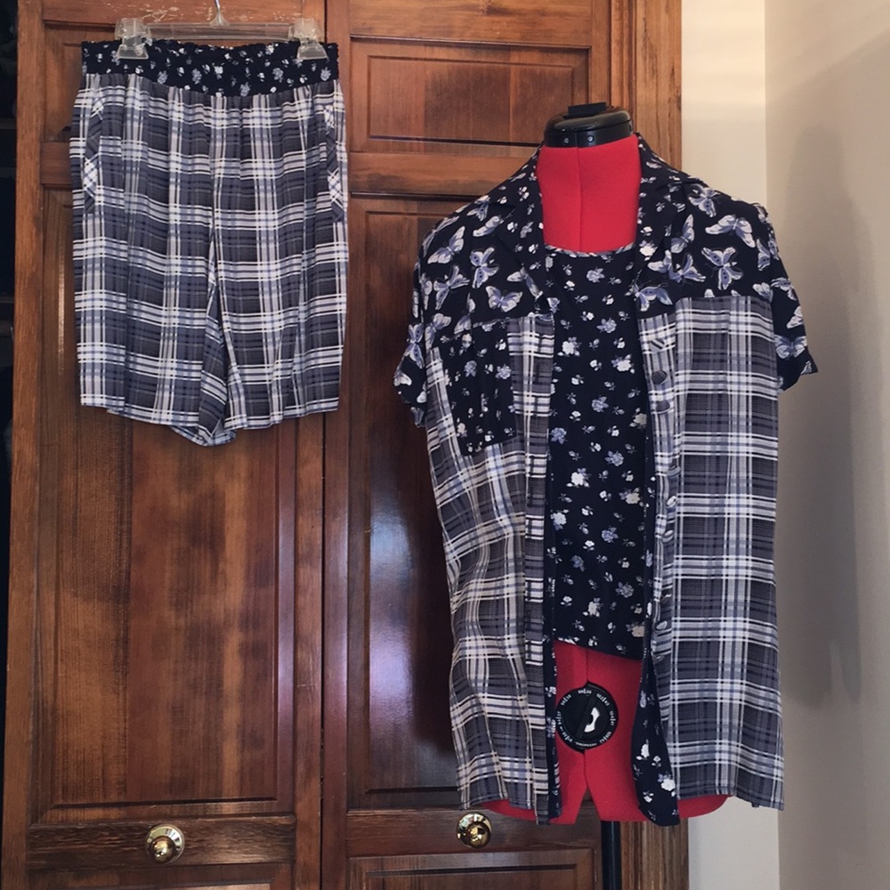 Howard wolf three piece set.tank, shirt, shorts